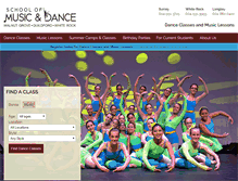 Tablet Screenshot of musicanddance.org