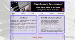 Desktop Screenshot of musicanddance.com.au