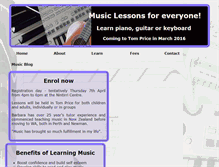 Tablet Screenshot of musicanddance.com.au